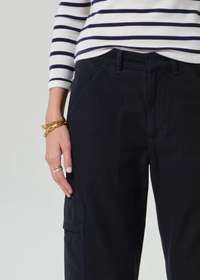 Marcelle Low Slung Cargo Sateen - True Navy