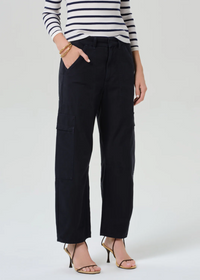 Marcelle Low Slung Cargo Sateen - True Navy