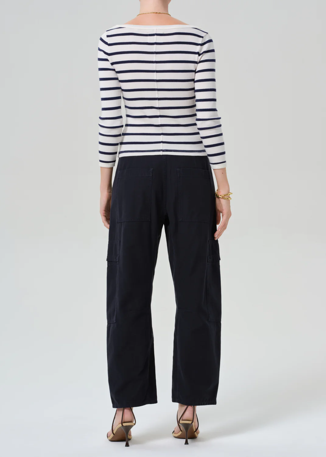 Marcelle Low Slung Cargo Sateen - True Navy