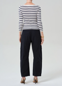 Marcelle Low Slung Cargo Sateen - True Navy