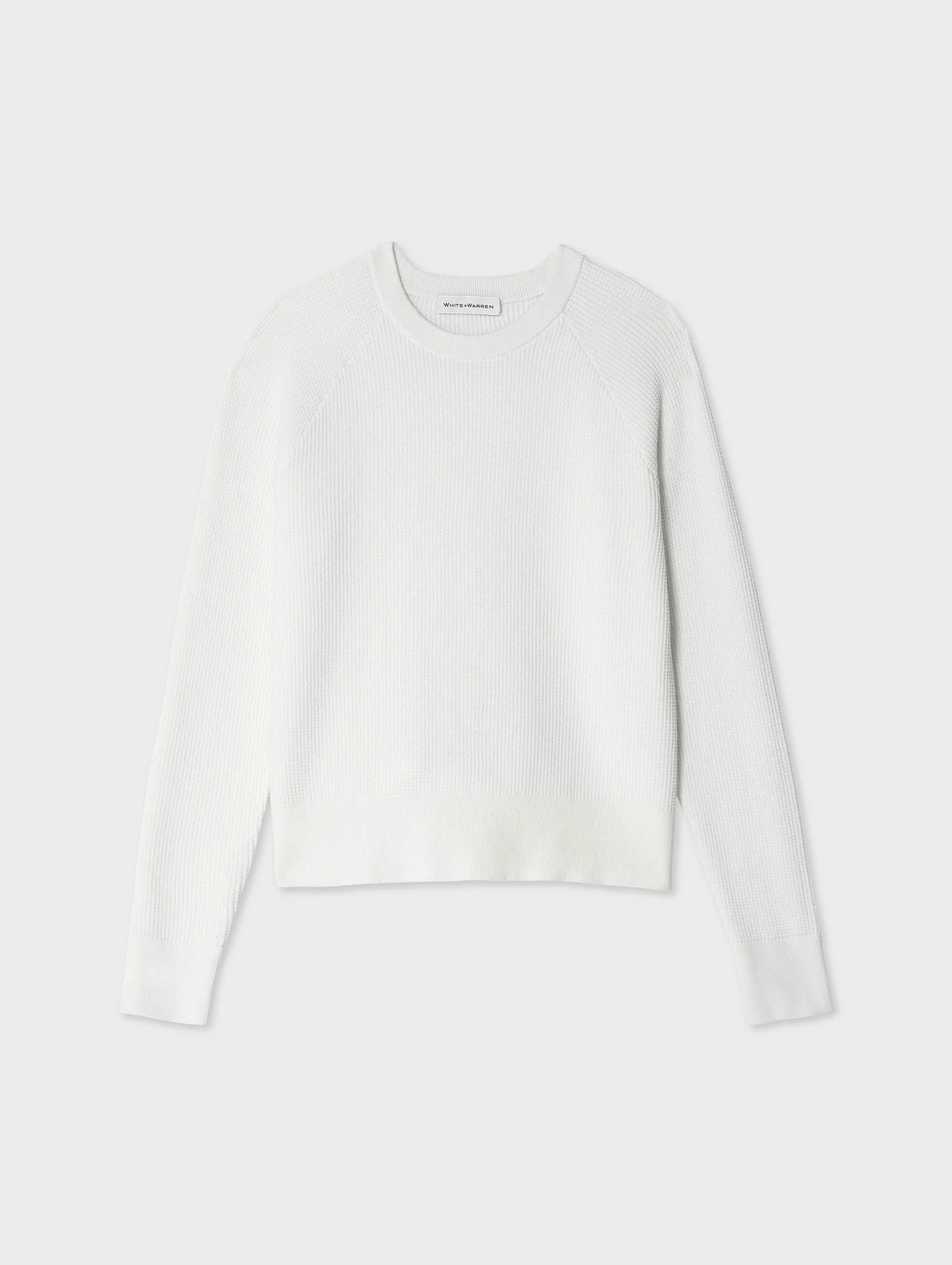 White waffle sweatshirt hotsell