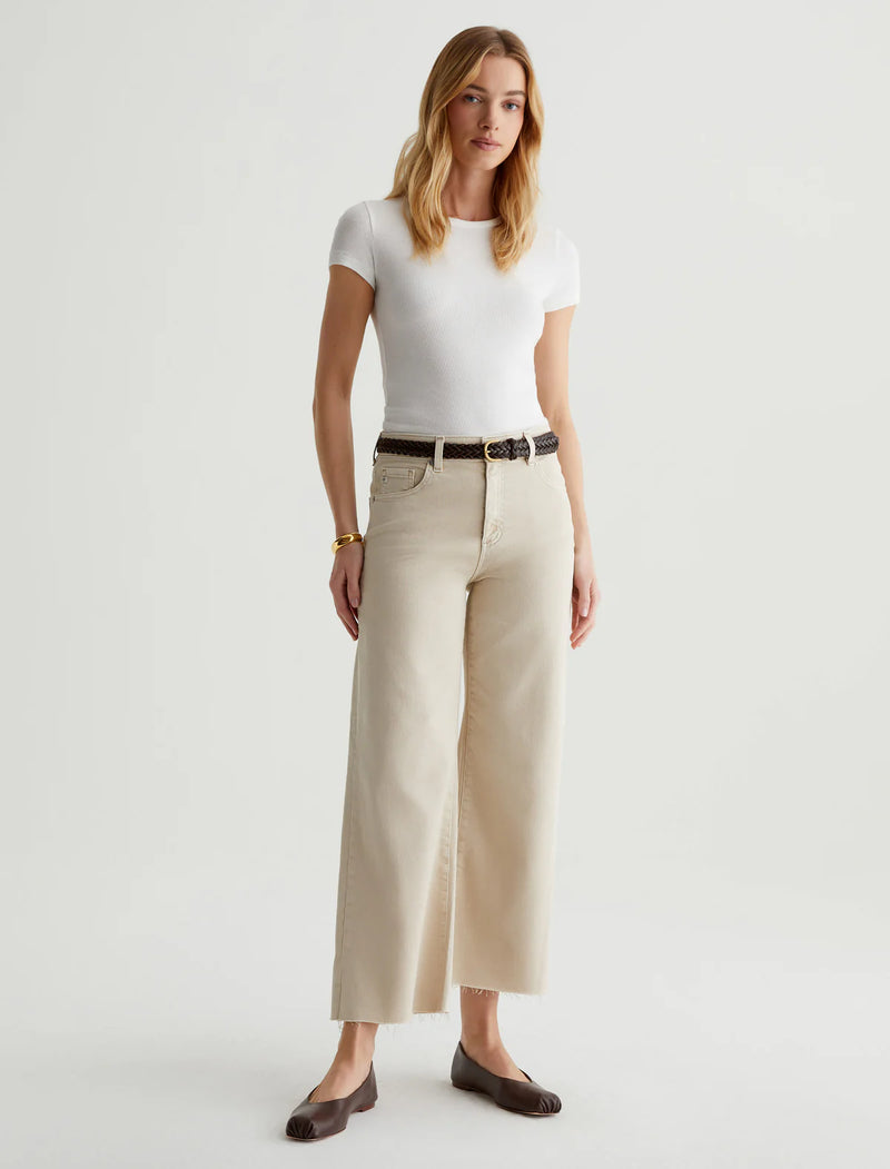 Saige Wide Leg Crop - Sulfur Desert Rock