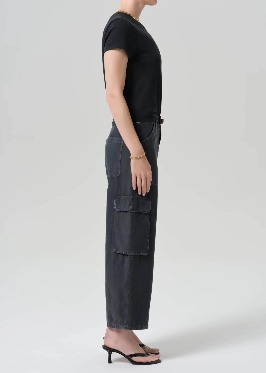 Thassos Twisted Seam Utility Pant - Washed Black