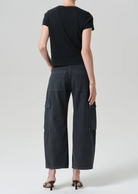 Thassos Twisted Seam Utility Pant - Washed Black