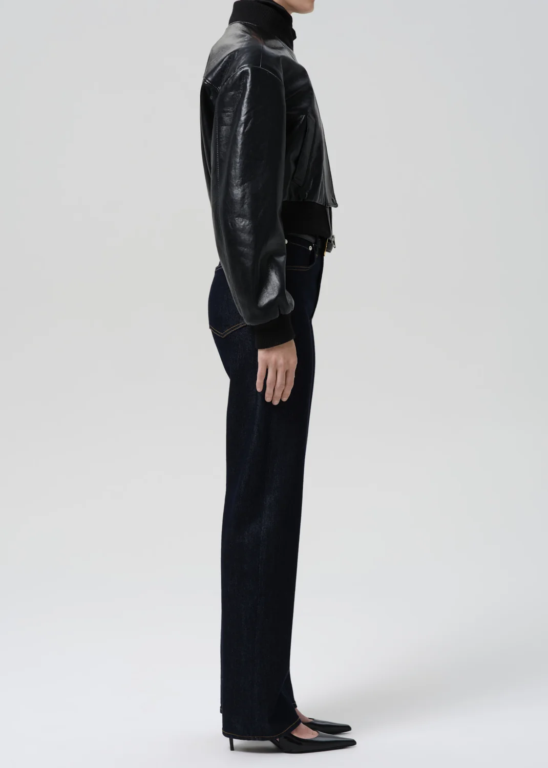 Palma Straight Long - Inky Rinse Clean Hem
