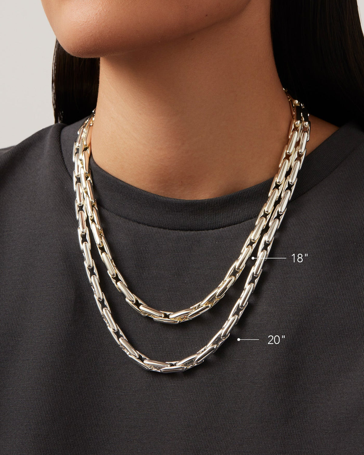 Alber Chain - 18" - Silver