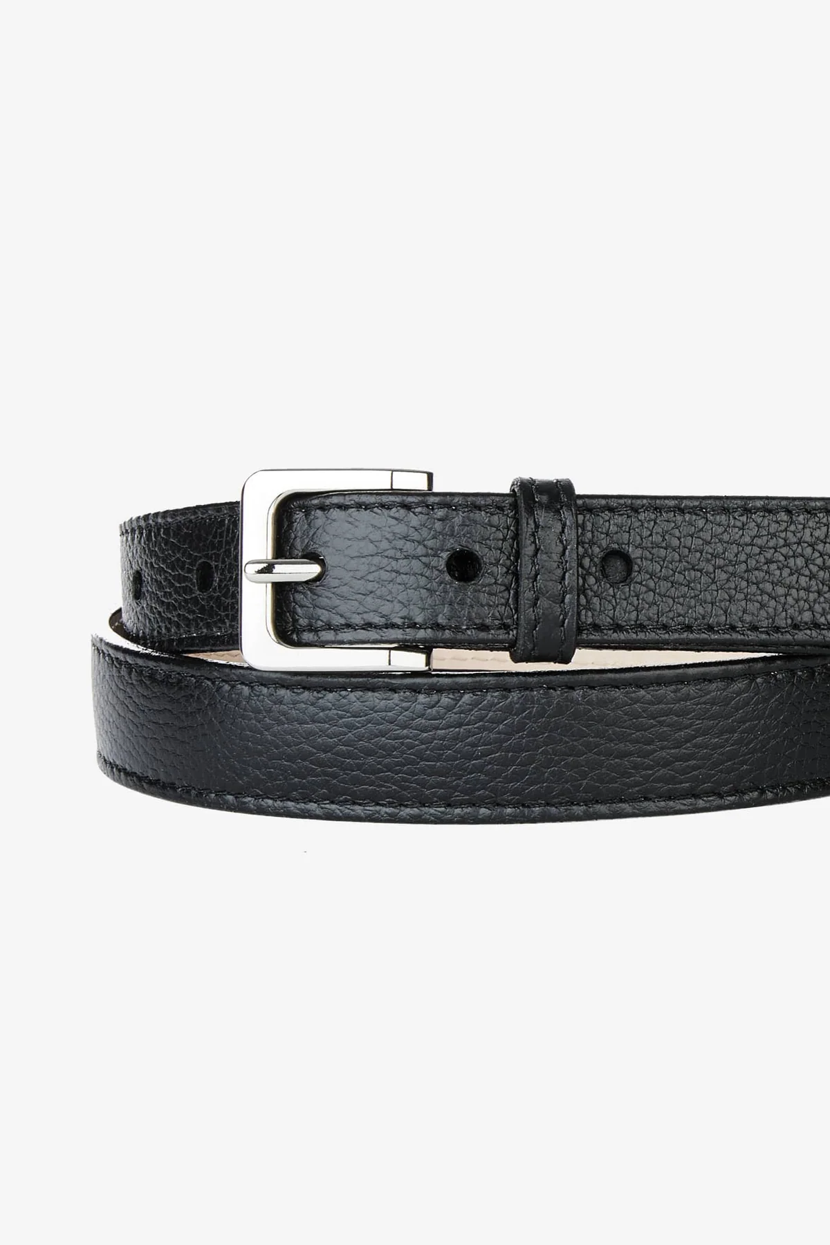 Millie Belt - Black Pebbled