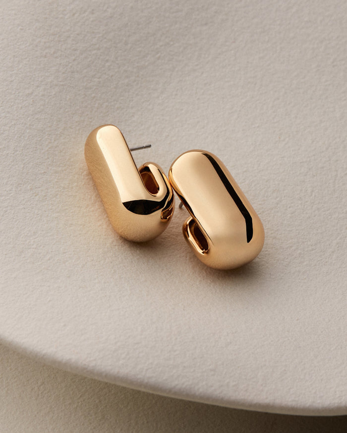 Leon Earrings - Gold
