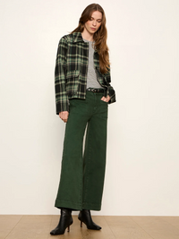 Chelsea Wide Leg - Washed Forest
