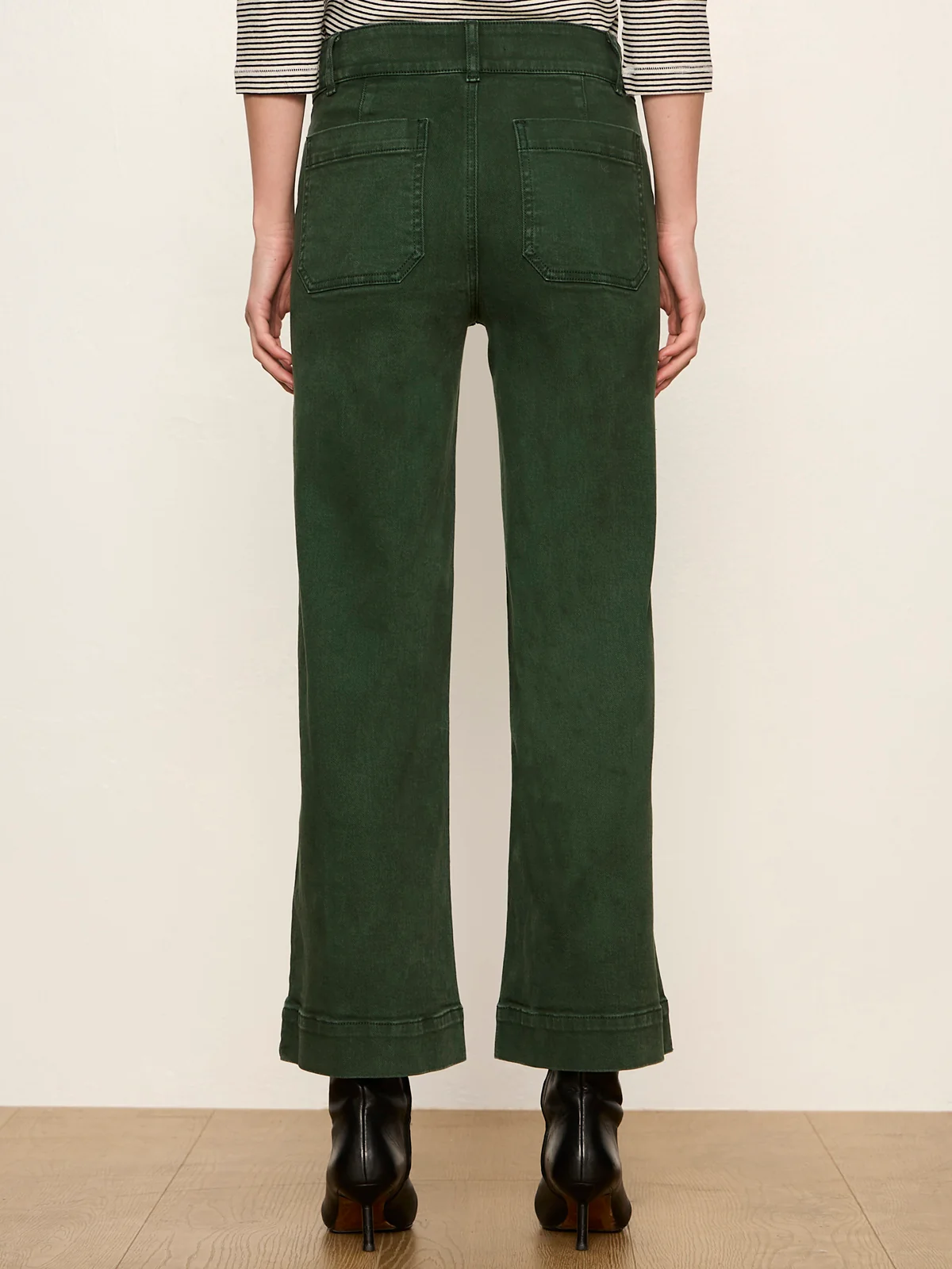 Chelsea Wide Leg - Washed Forest