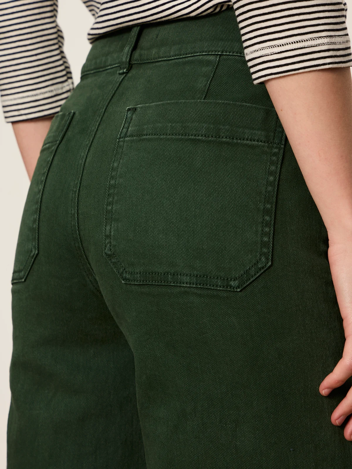 Chelsea Wide Leg - Washed Forest