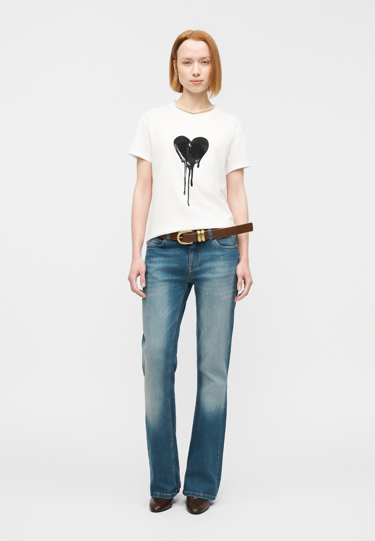 Walk HC Flowing Heart Strass T-Shirt - Judo