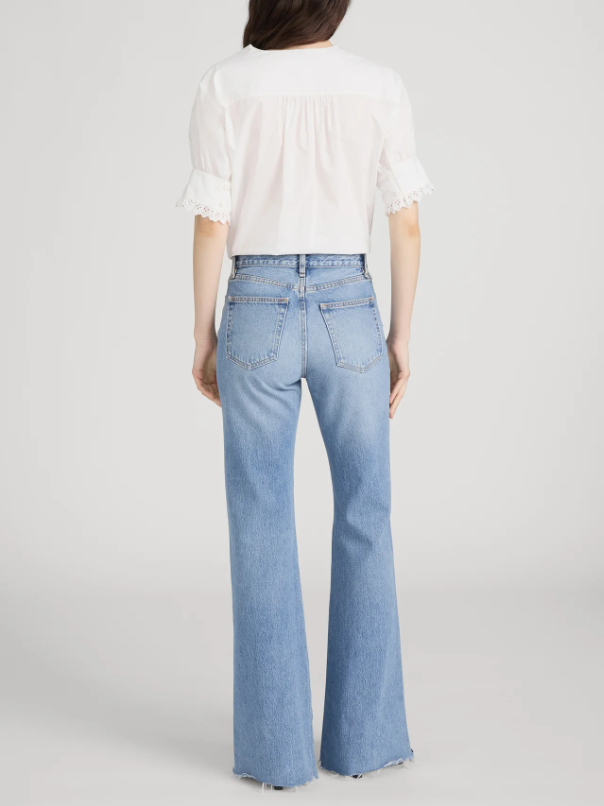 The Keepsake Popover Top - White