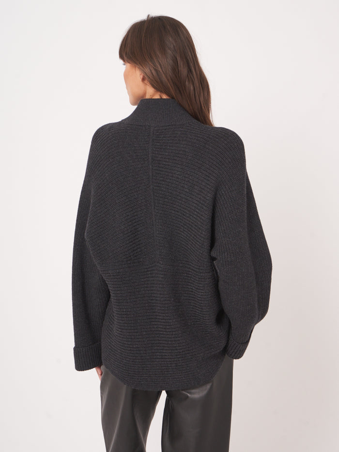 Knitted Cardigan - Dark Grey