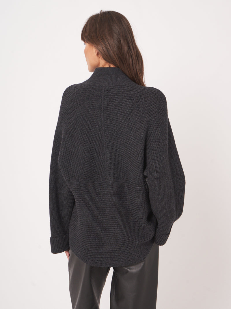 Knitted Cardigan - Dark Grey