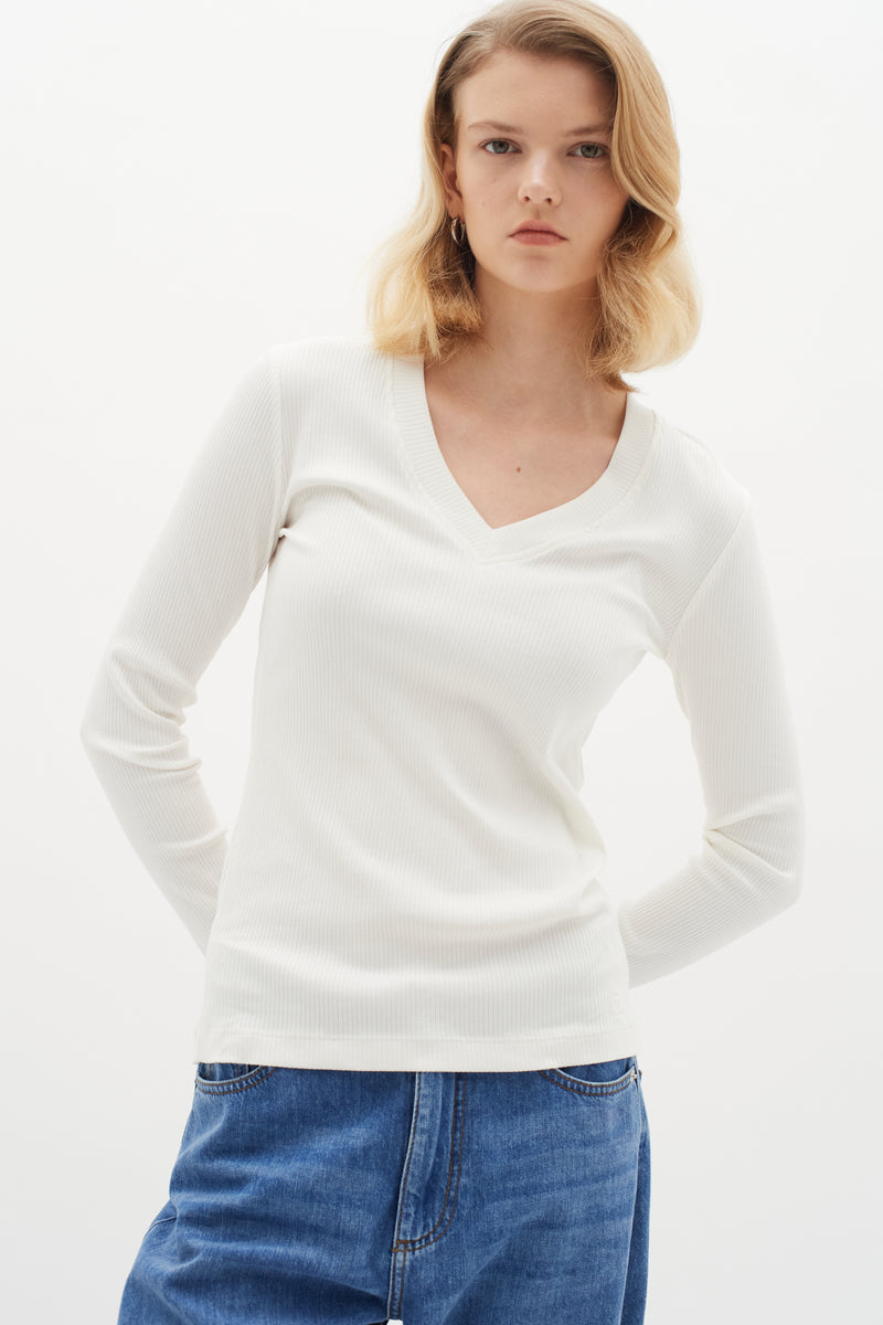 Dagna Long Sleeve - Whisper White