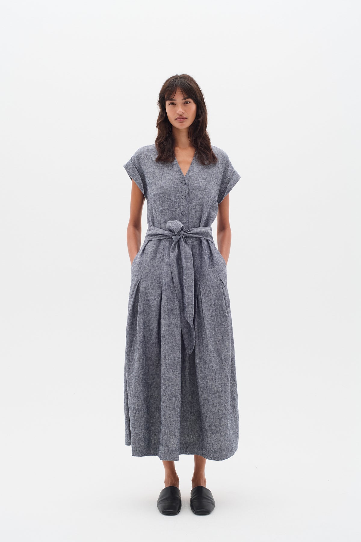 Rimone Dress - Marine Blue Melange