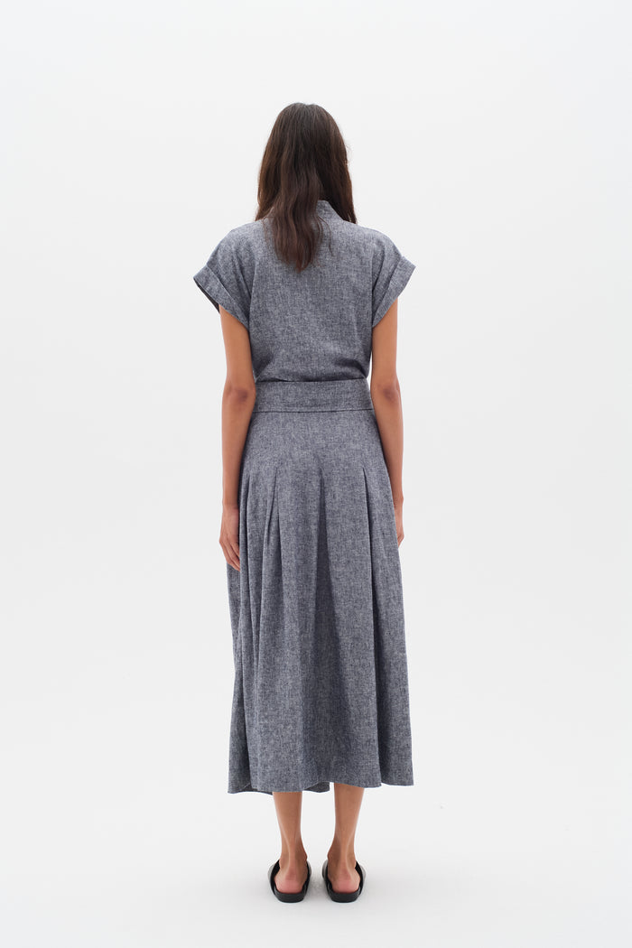 Rimone Dress - Marine Blue Melange