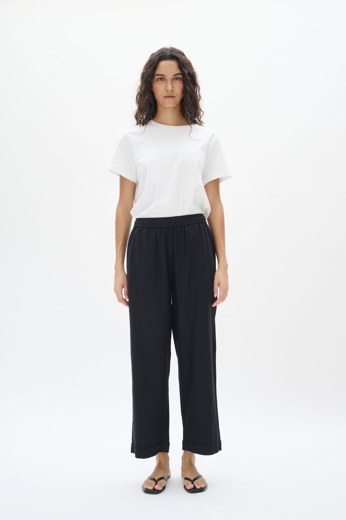 Rimone Driza Culotte Pants - Black