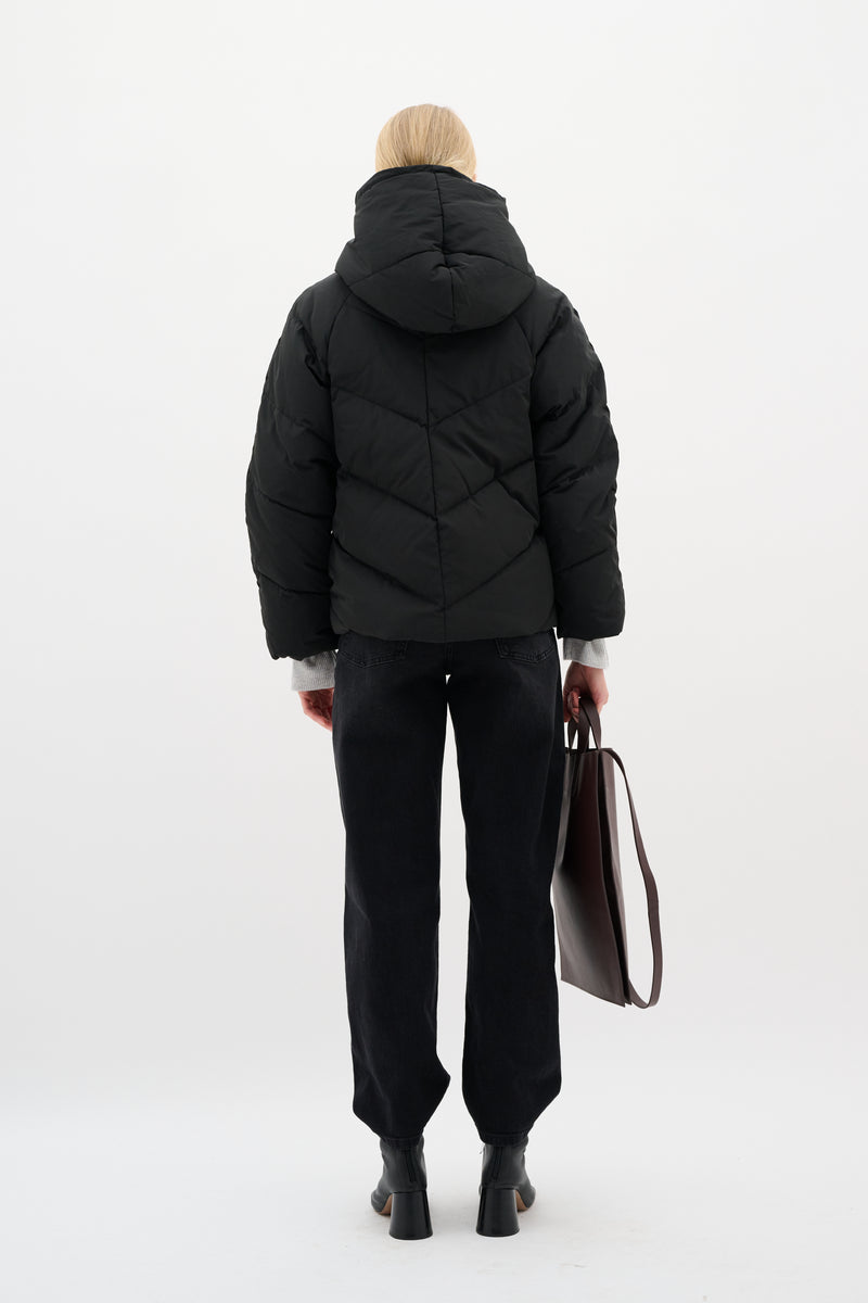 Yaz Short Coat - Black