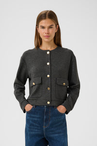 Gida Melange Vincent Jacket - Dark Grey Melange