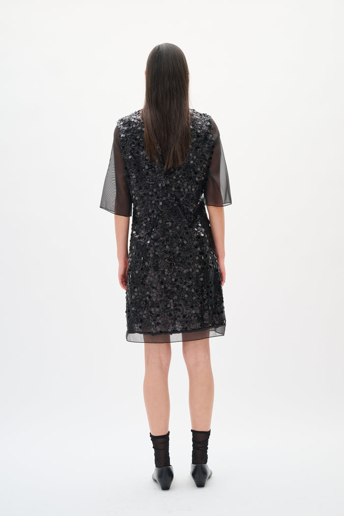 Davina Short Dress - Black