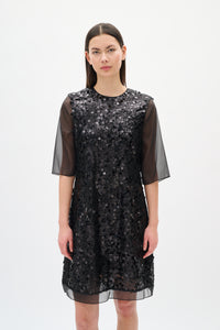 Davina Short Dress - Black