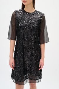 Davina Short Dress - Black