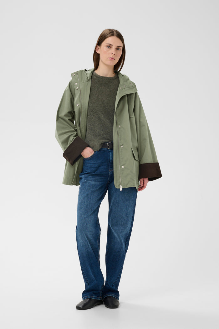 Graelynn Hoodie Jacket - Mulled Basil