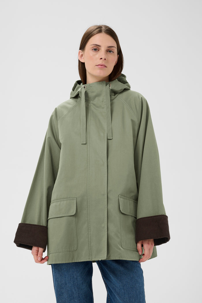 Graelynn Hoodie Jacket - Mulled Basil