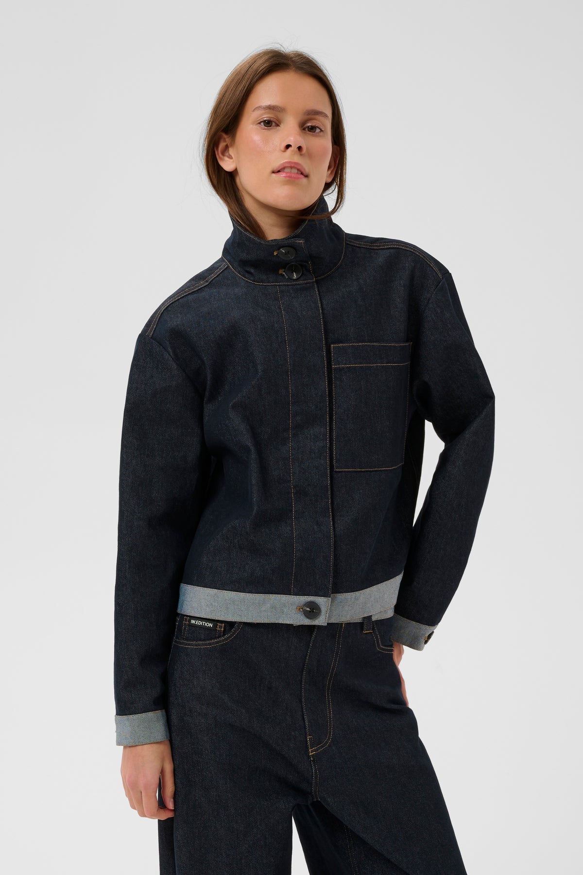 Deirdra Jacket - Dark Blue Denim