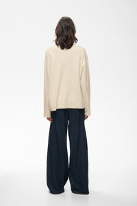 Tilda V Neck - Pearled Ivory