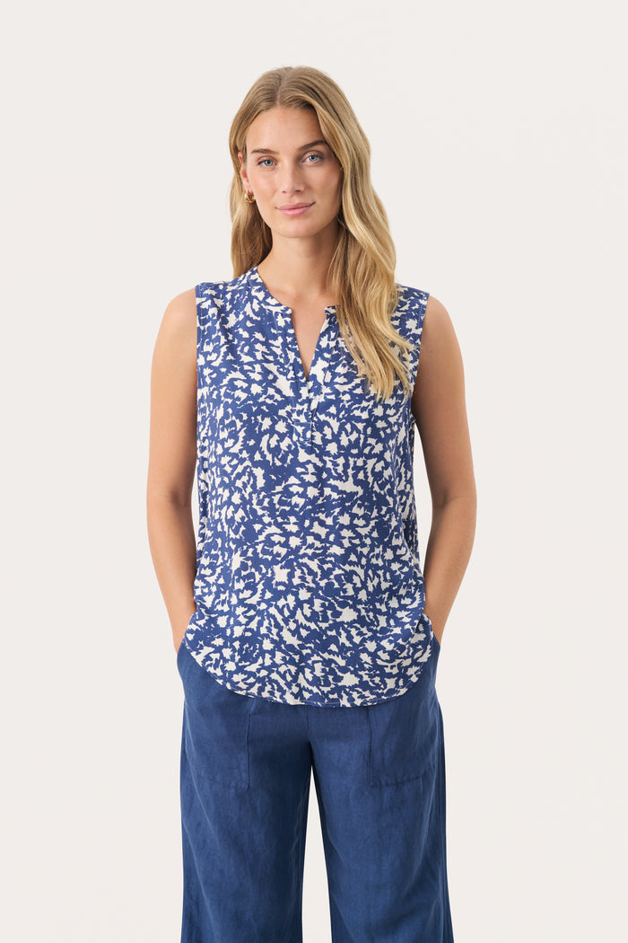 Andia Top - Oceana Graphic Print