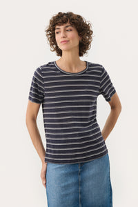 Nacima T-Shirt - After Midnight Stripe