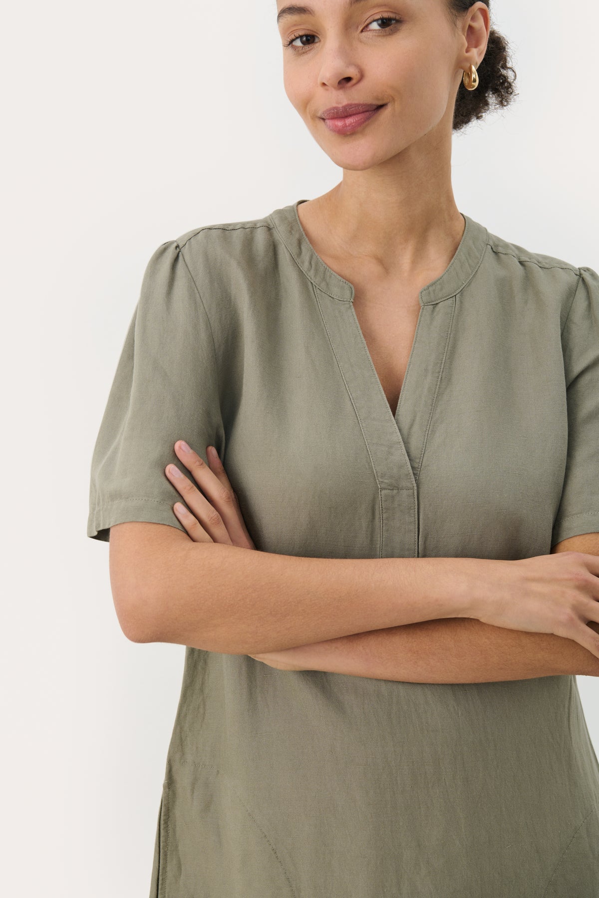Aminase Dress - Vetiver