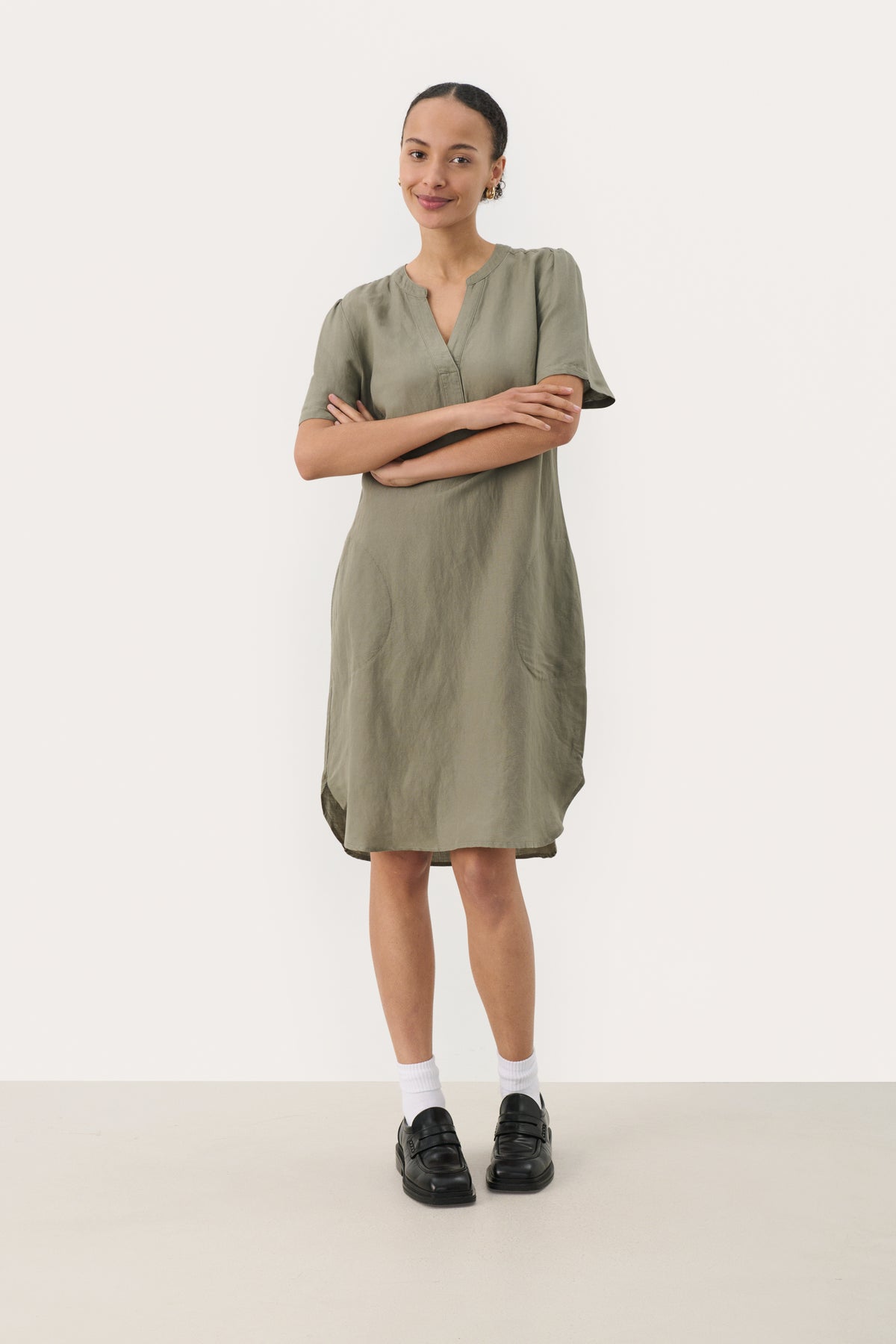 Aminase Dress - Vetiver