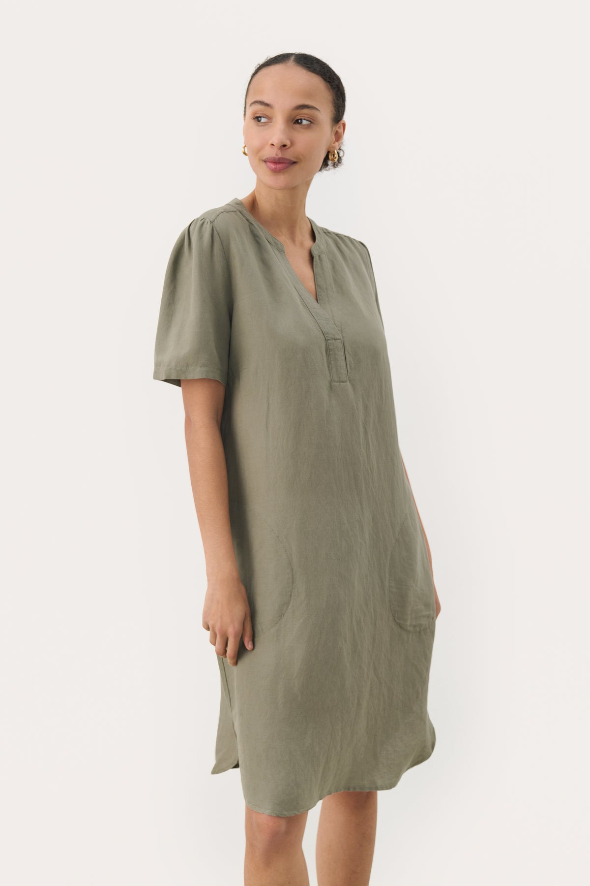 Aminase Dress - Vetiver