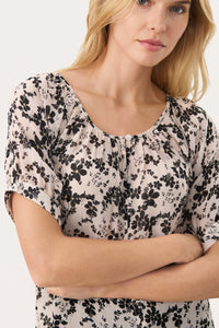 Rosanna Blouse - Black Contrast Floral
