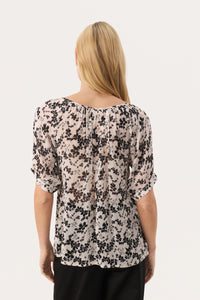 Rosanna Blouse - Black Contrast Floral