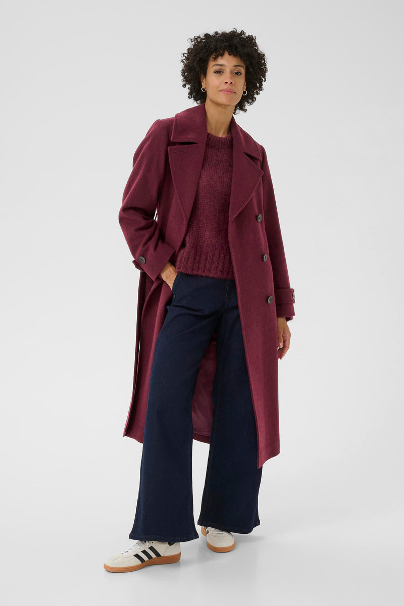 Synne Outerwear - Tawny Port Melange