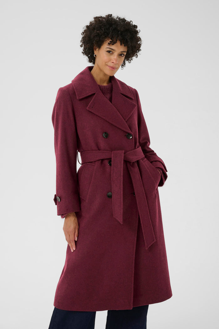 Synne Outerwear - Tawny Port Melange