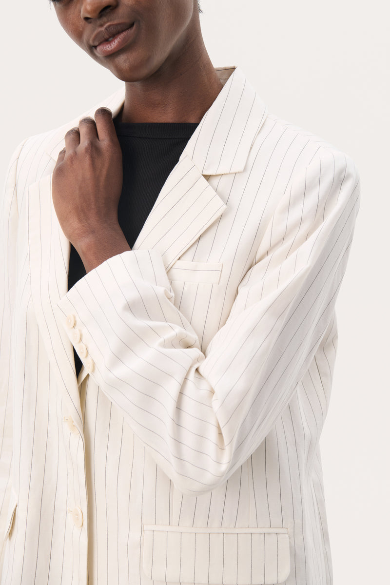 Nikoleta Blazer - Whitecap Gray Stripe