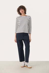 Nela T-Shirt - Dark Navy Stripe