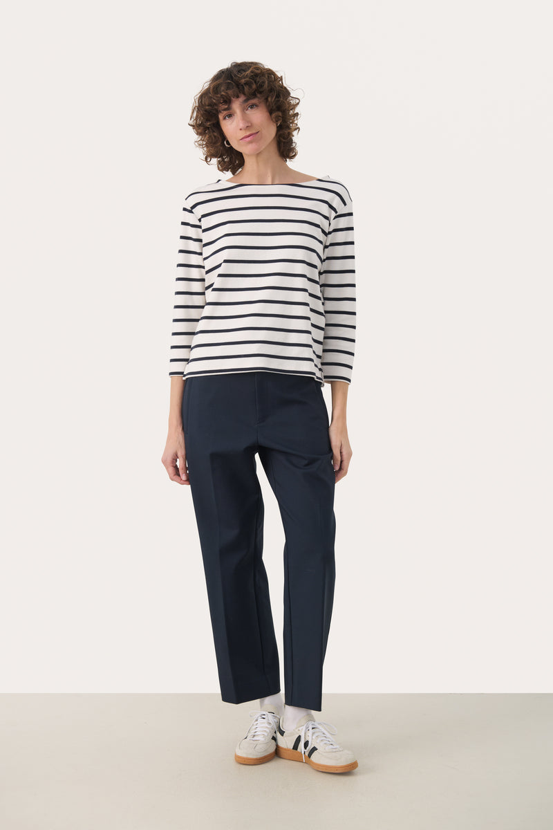 Nela T-Shirt - Dark Navy Stripe