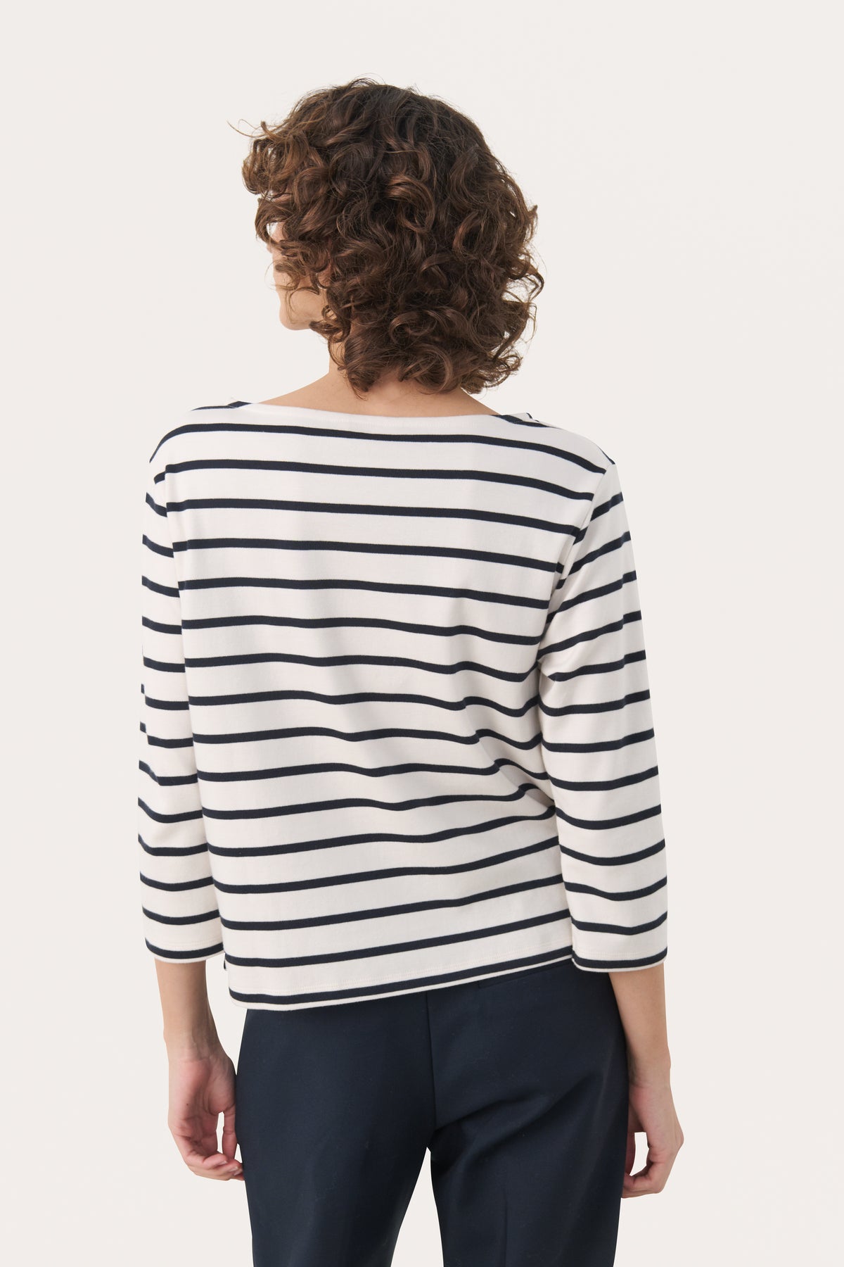 Nela T-Shirt - Dark Navy Stripe