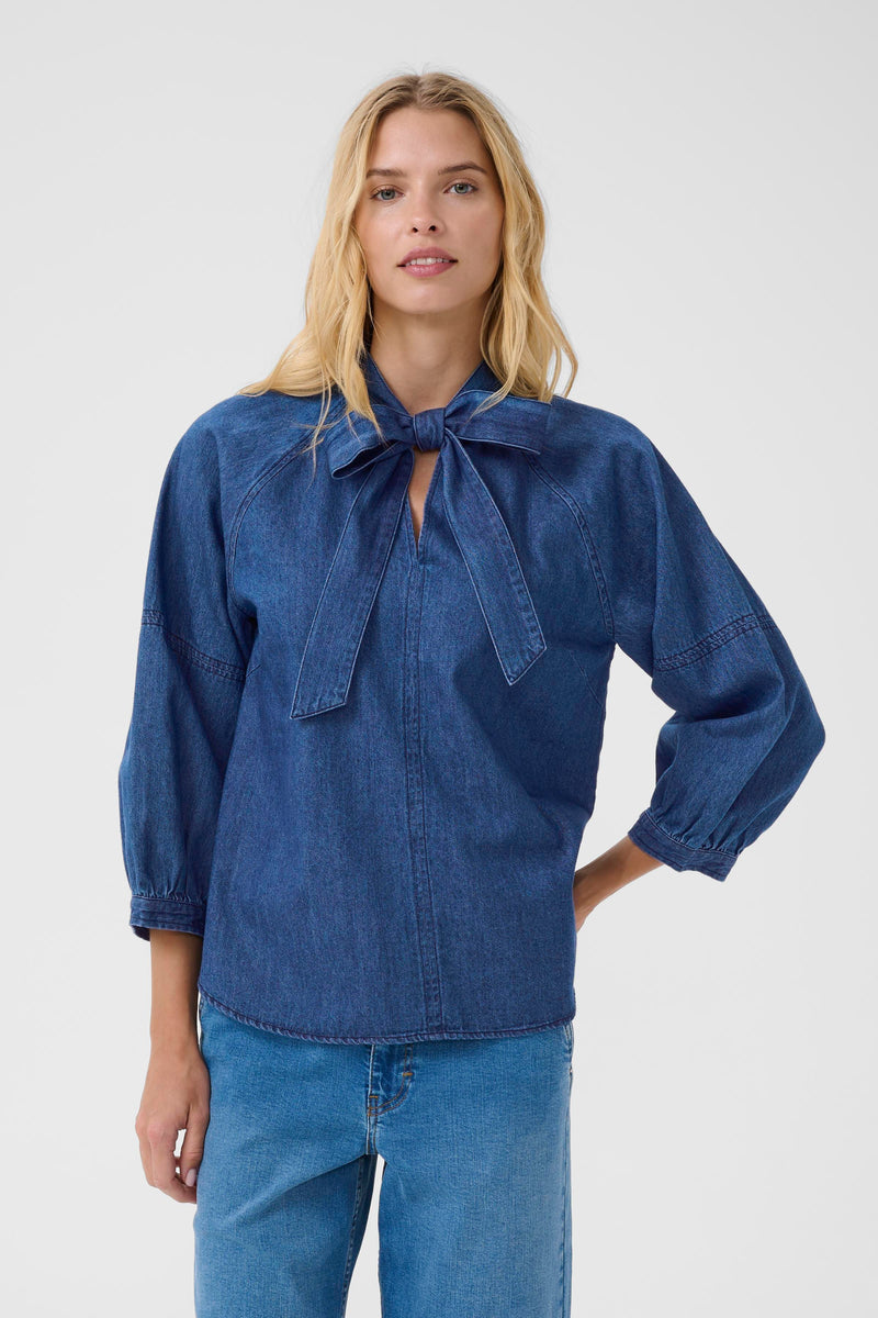 Sassi Shirt - Medium Dark Blue