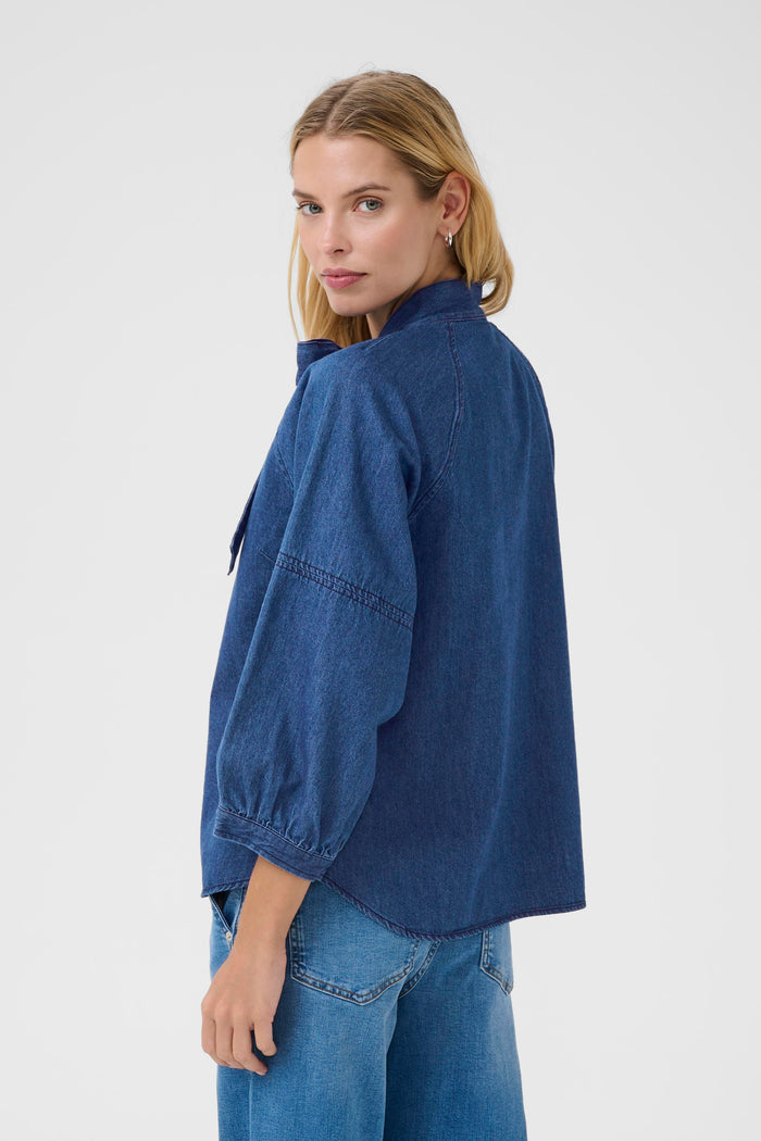 Sassi Shirt - Medium Dark Blue