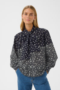 Yanina Blouse - Dark Navy Fragile