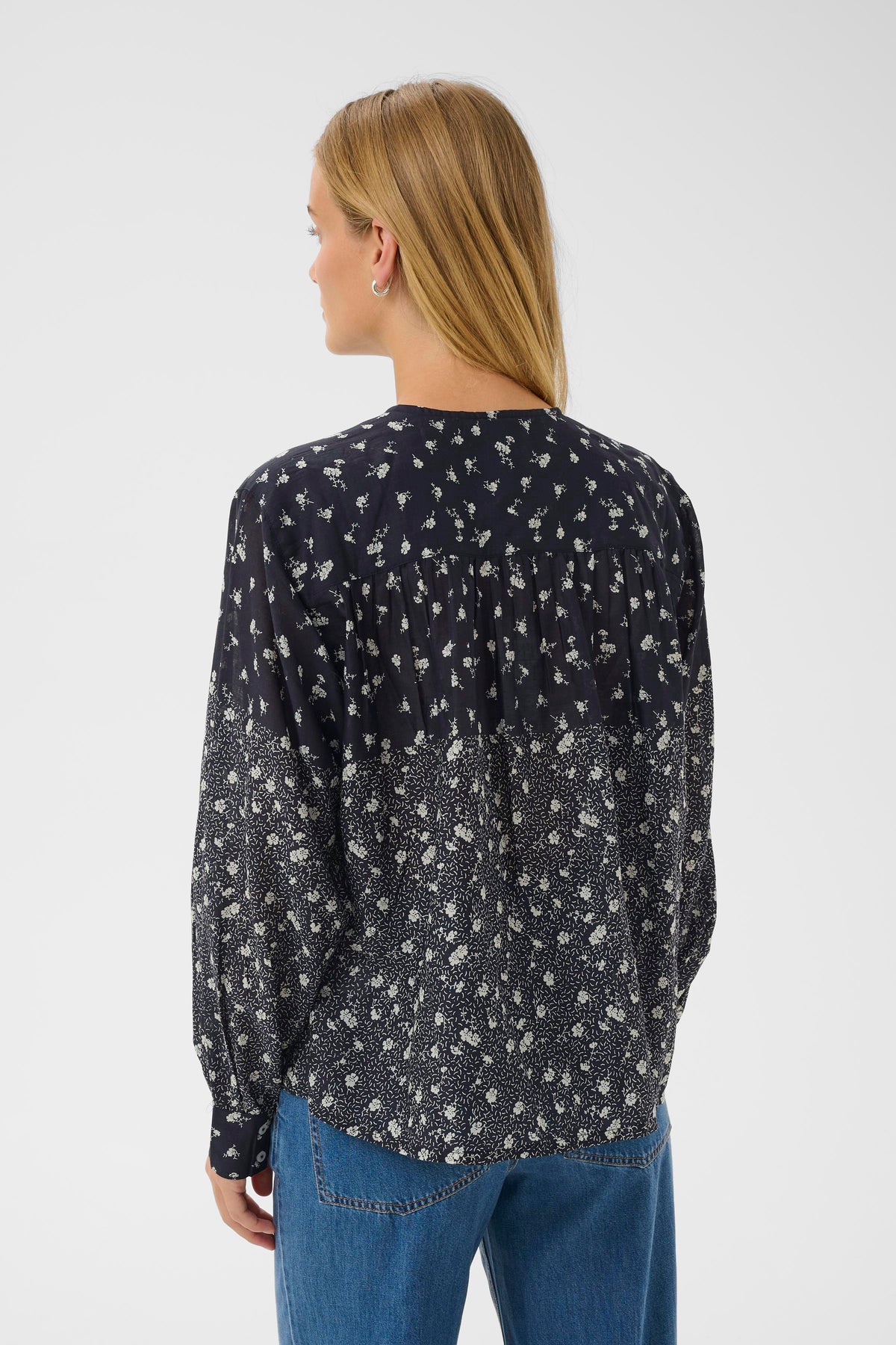 Yanina Blouse - Dark Navy Fragile
