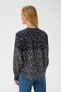 Yanina Blouse - Dark Navy Fragile